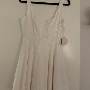 Mini Wells Dress - STAUD in White